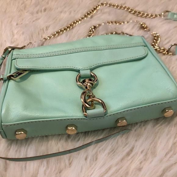 Rebecca Minkoff 🥂 Light Blue Mini MAC Crossbody - Picture 2 of 6